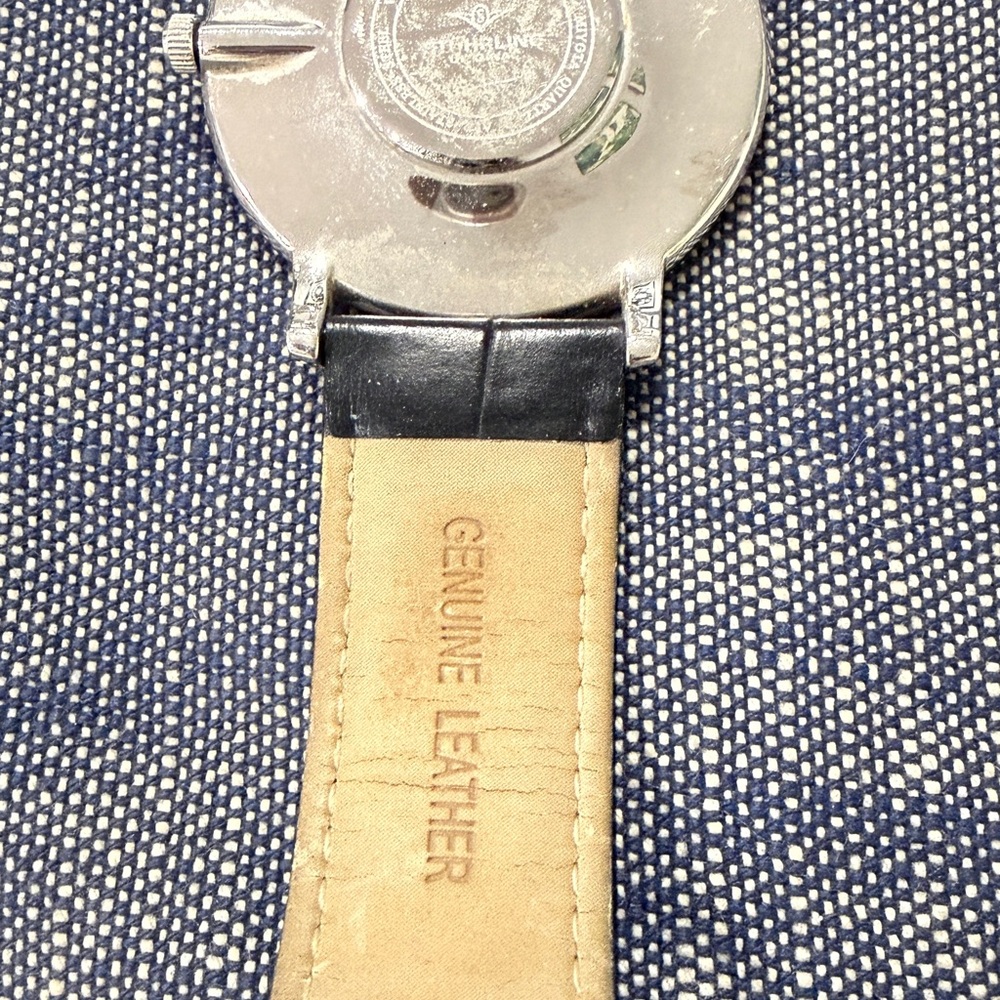 Stuhrling Original Black Dial Silver Case Watch - Picture 3 of 4